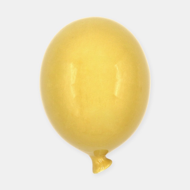 PALLONCINO IN CERAMICA GIALLO